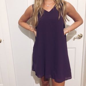 Fab’rik purple cape dress